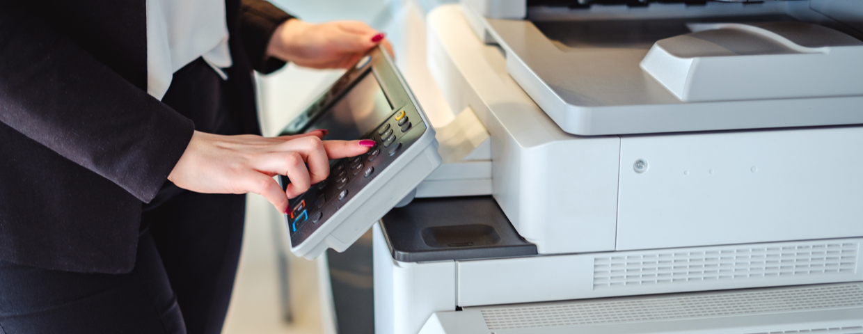 multifunction printer in use