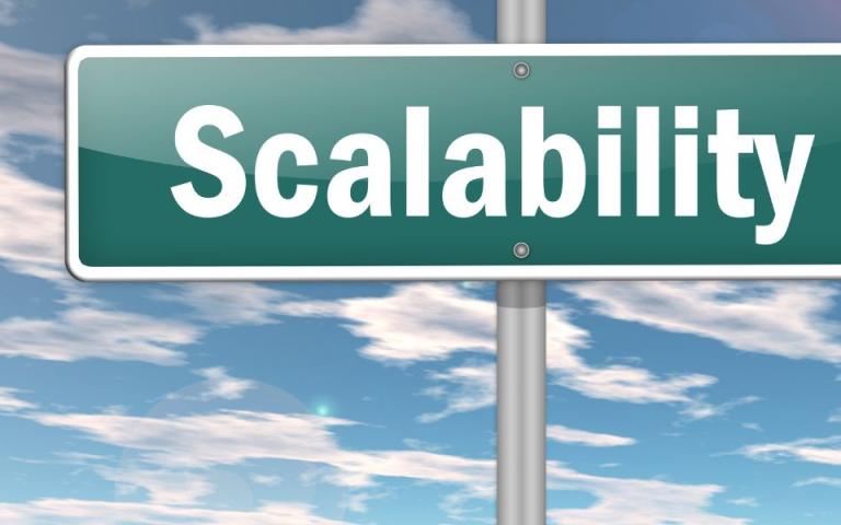 Scalability written on road sign